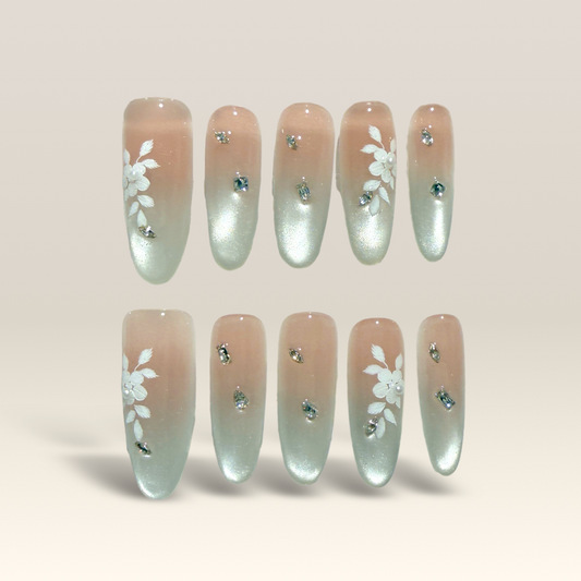 Sheer Floral Crystal