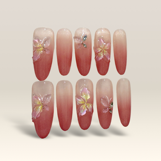 Blush Butterfly Sheer