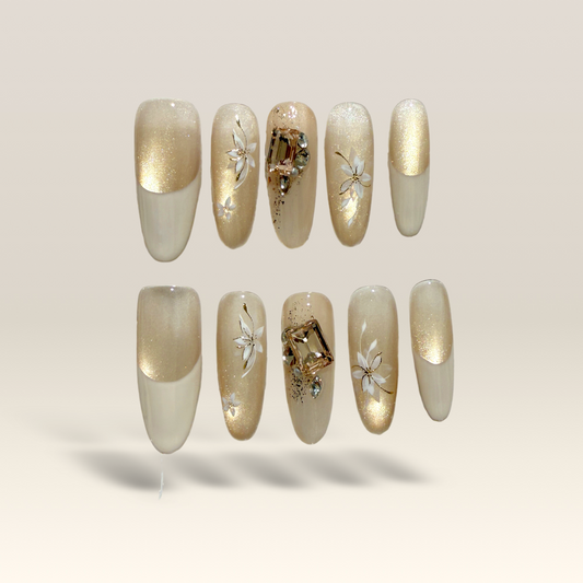 Champagne Floral Gem