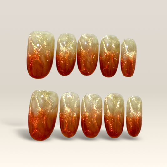 Autumn Orange Shimmer