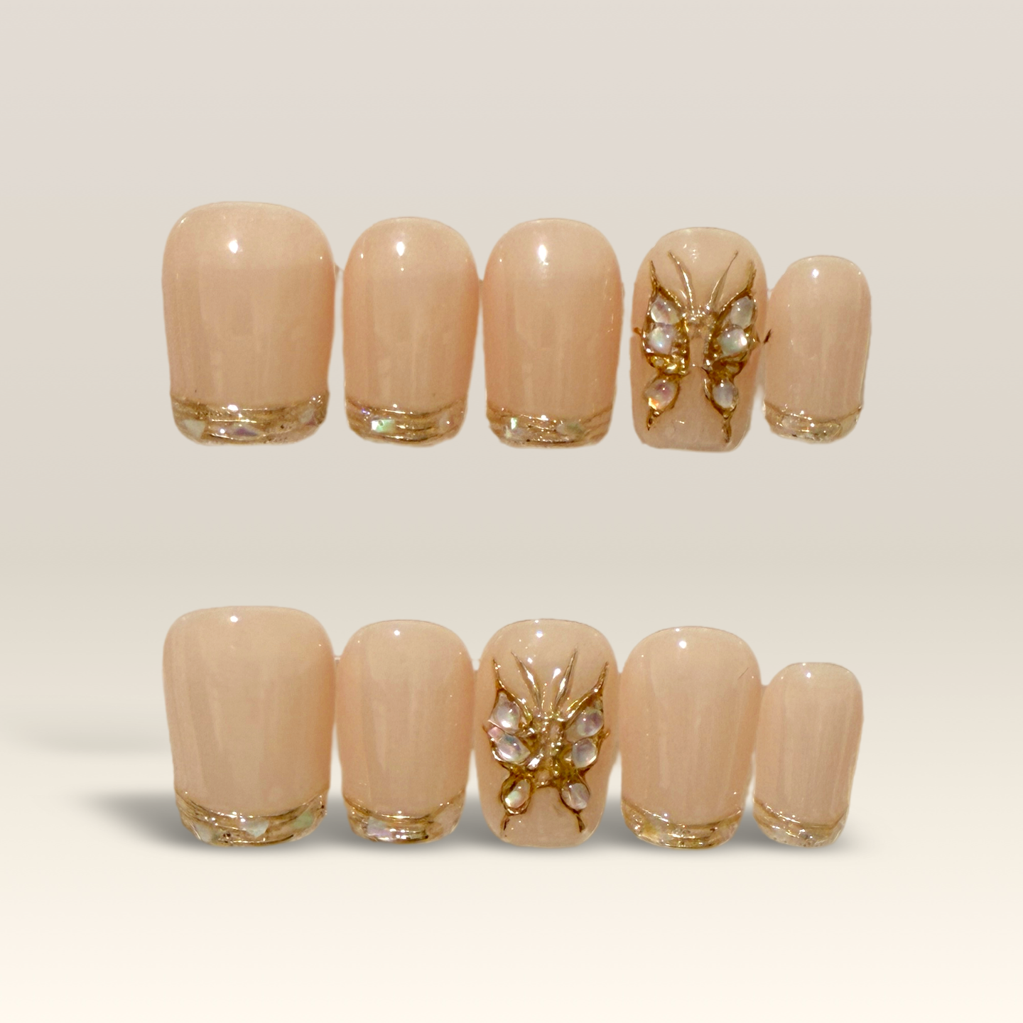 Gold Pearl Butterfly