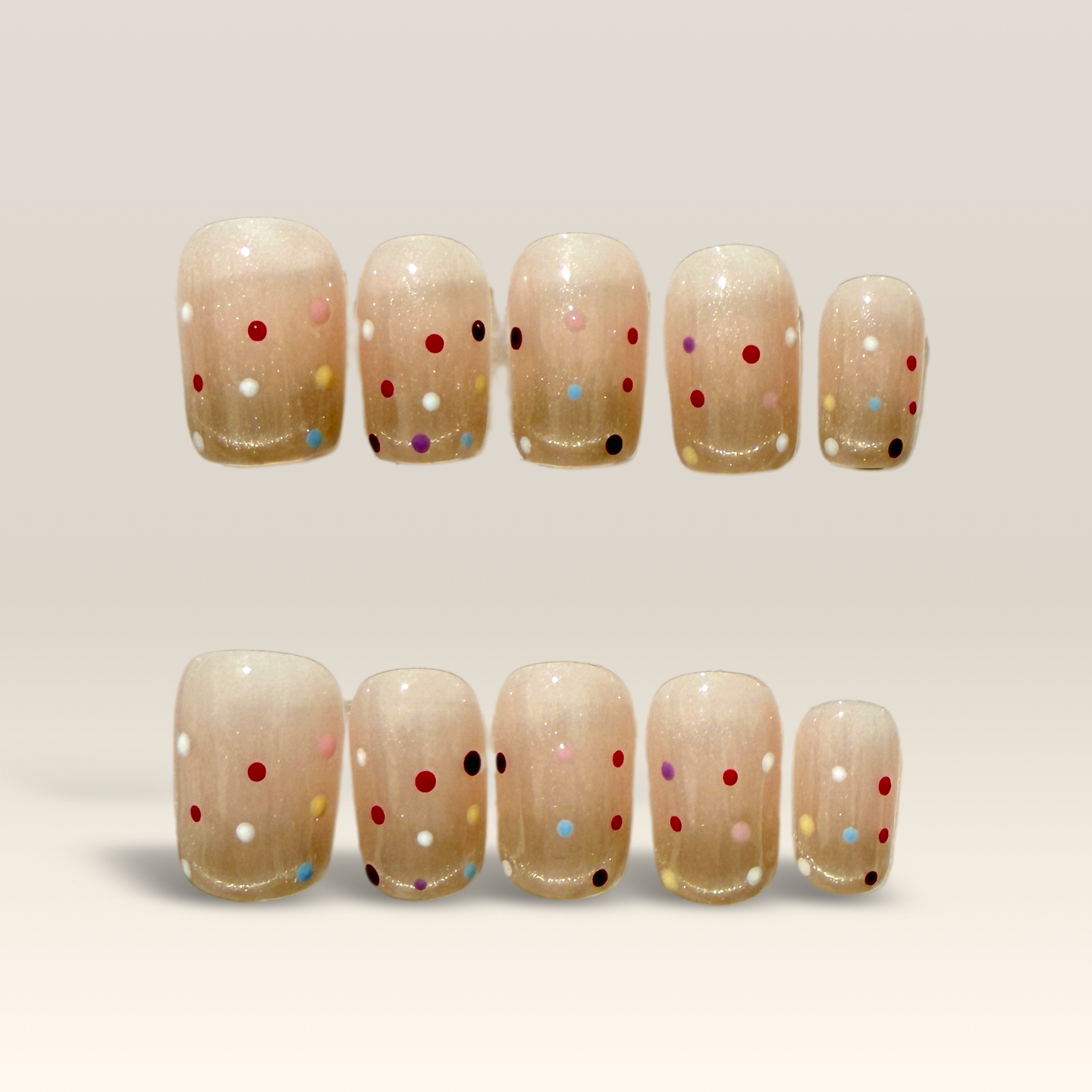 Shimmer Multicolor Dots