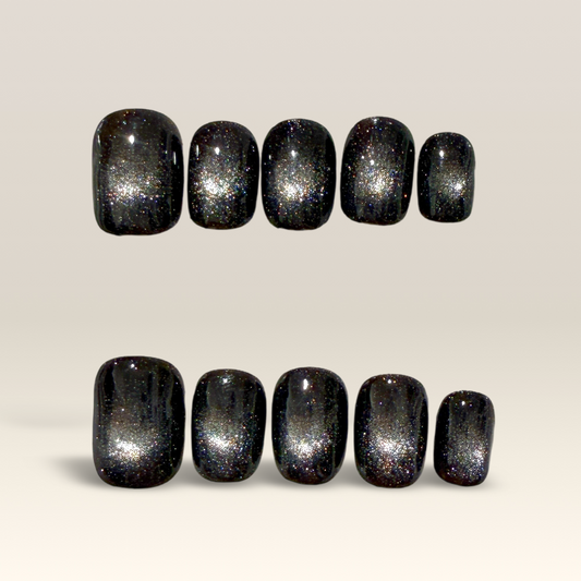 Black Silver Shorties