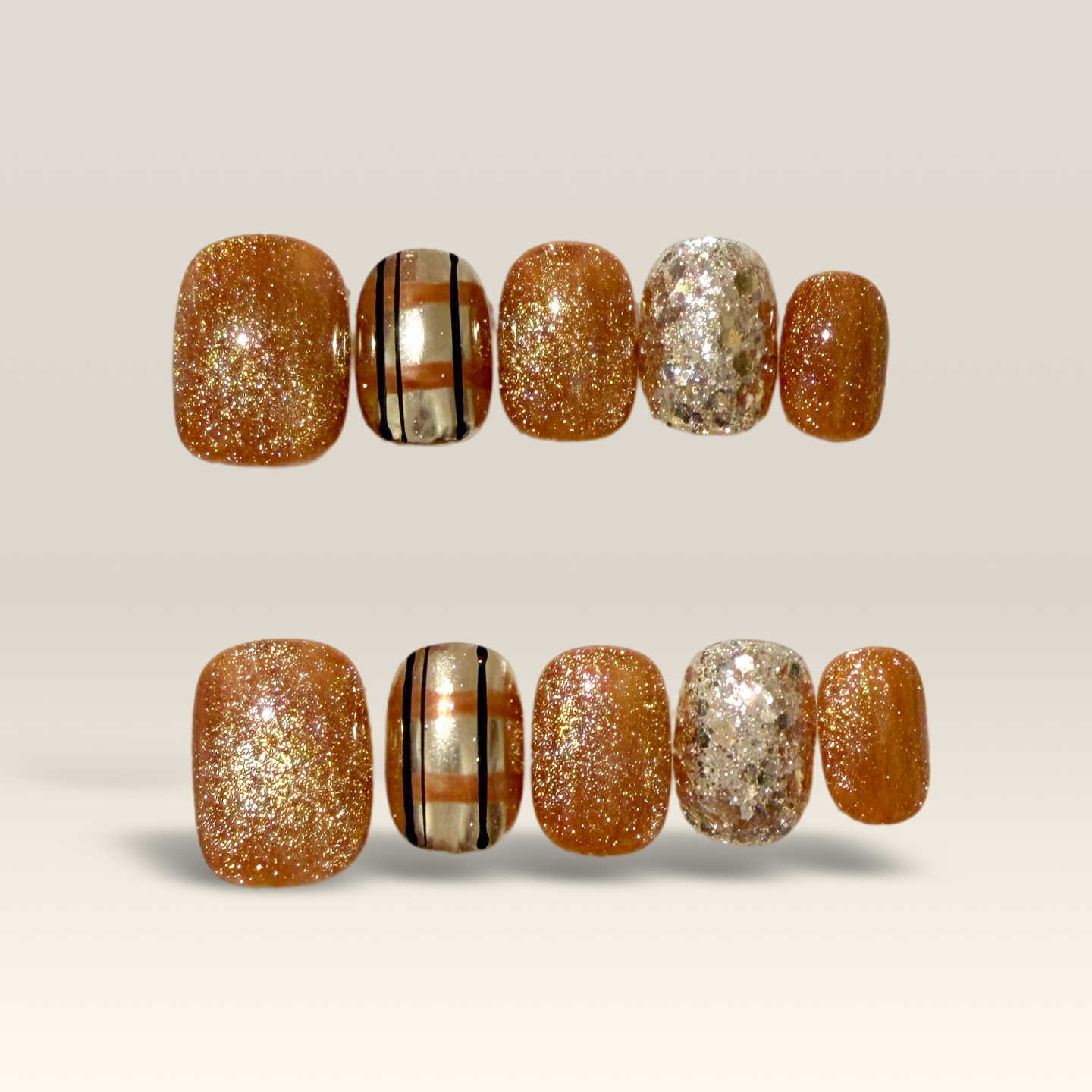 Orange Gold Stripe