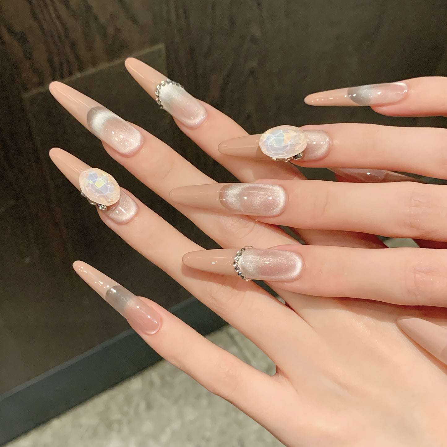 Nude Iridescent Gem