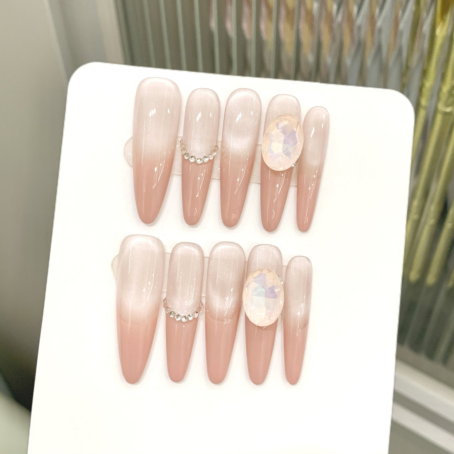 Nude Iridescent Gem