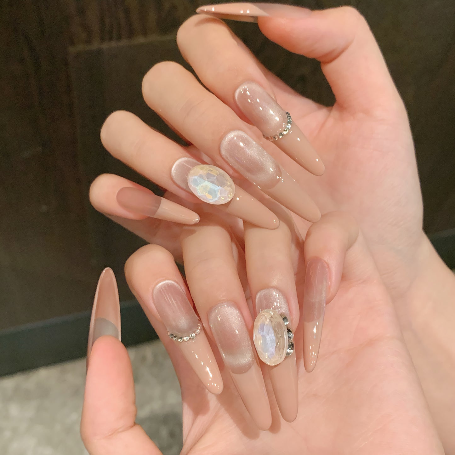 Nude Iridescent Gem